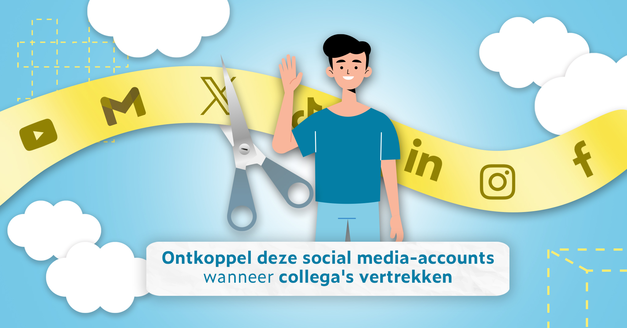 Ontkoppel social media accounts